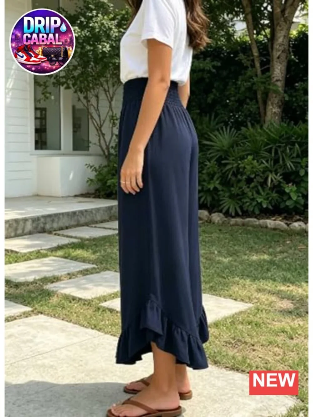 High Waisted Wide Leg Palazzo Pants with Pockets
